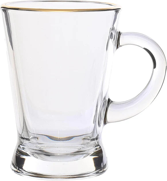 كوب باساباتشي هيبيلي - حافة ذهبية، 180 مل