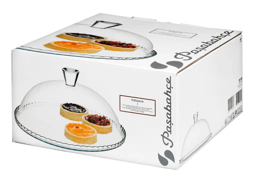 Pasabahce Patisserie Serving Platter with Dome - 32cm