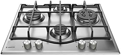 مسطح غاز أريستون مدمج 60 سم 4 شعلات من الفولاذ المقاوم للصدأ - PCN 641 T/iX/A