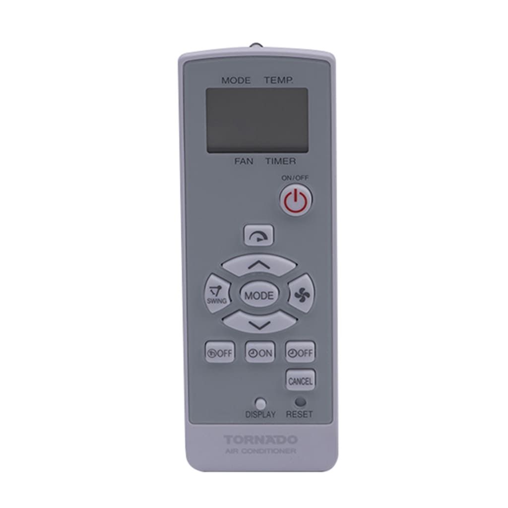TORNADO Standard Split Air Conditioner Remote Control (Gray)