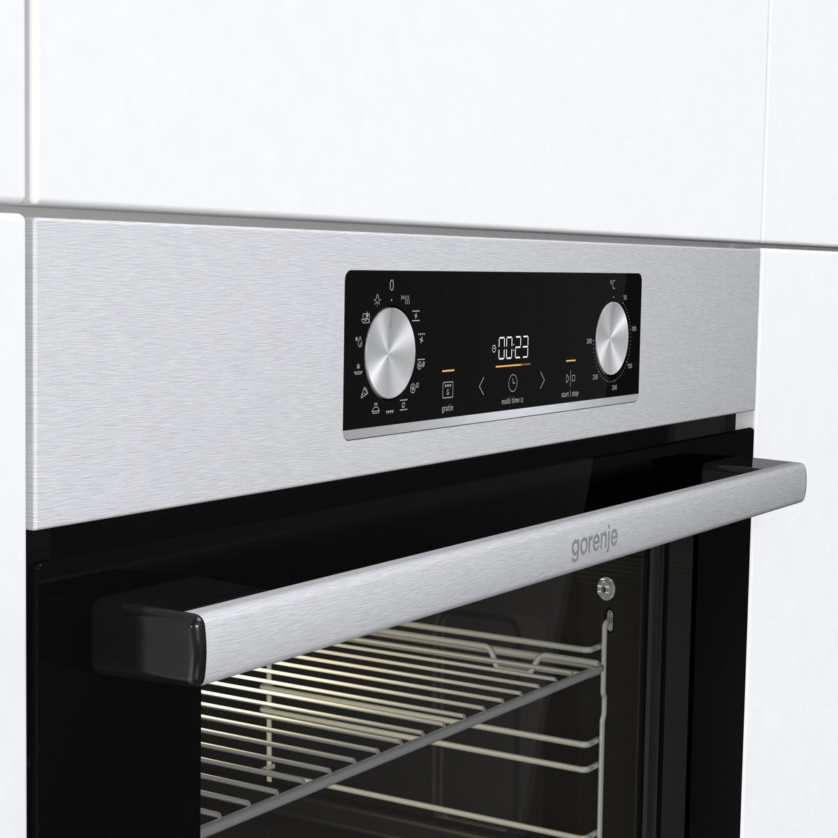 Gorenje 77L 60cm Built-in Electric Oven with Air Fryer Feature - BOS6737E09X
