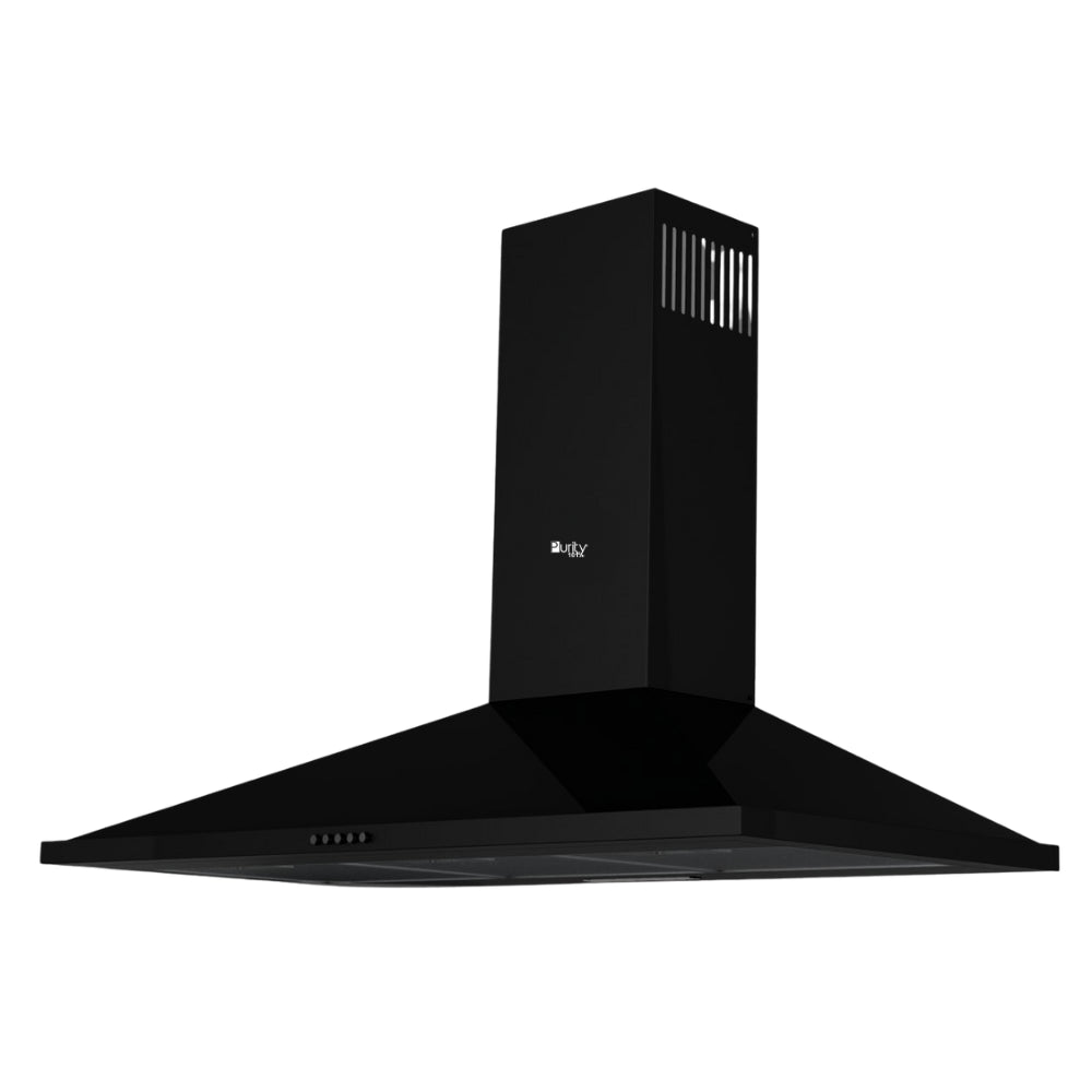 Purity Flow Built-In Chimney Hood, 60 cm - Black