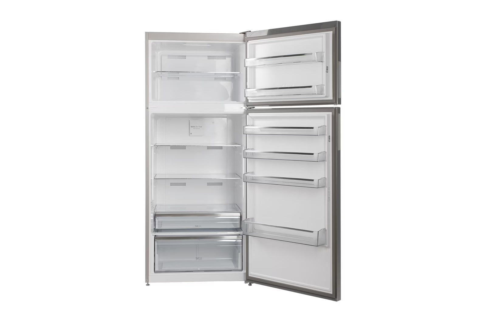 LG LG NoFrost Top Freezer Refrigerator , 523 Liter Inverter Motor , Silver - GTF522PVAN
