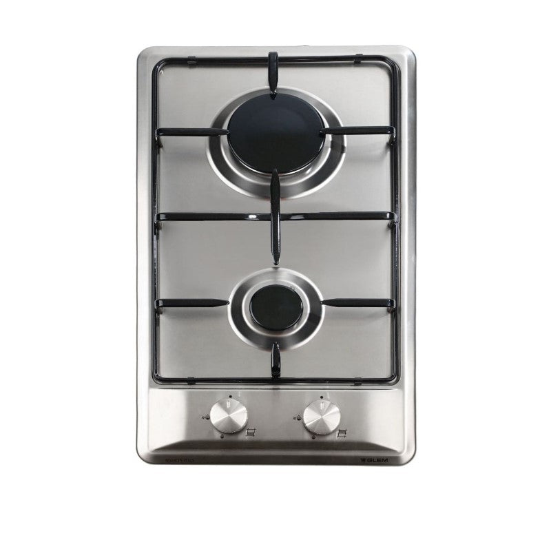 Glem Gas 2-Burner 30cm Built in Gas Hob - P3FVFI