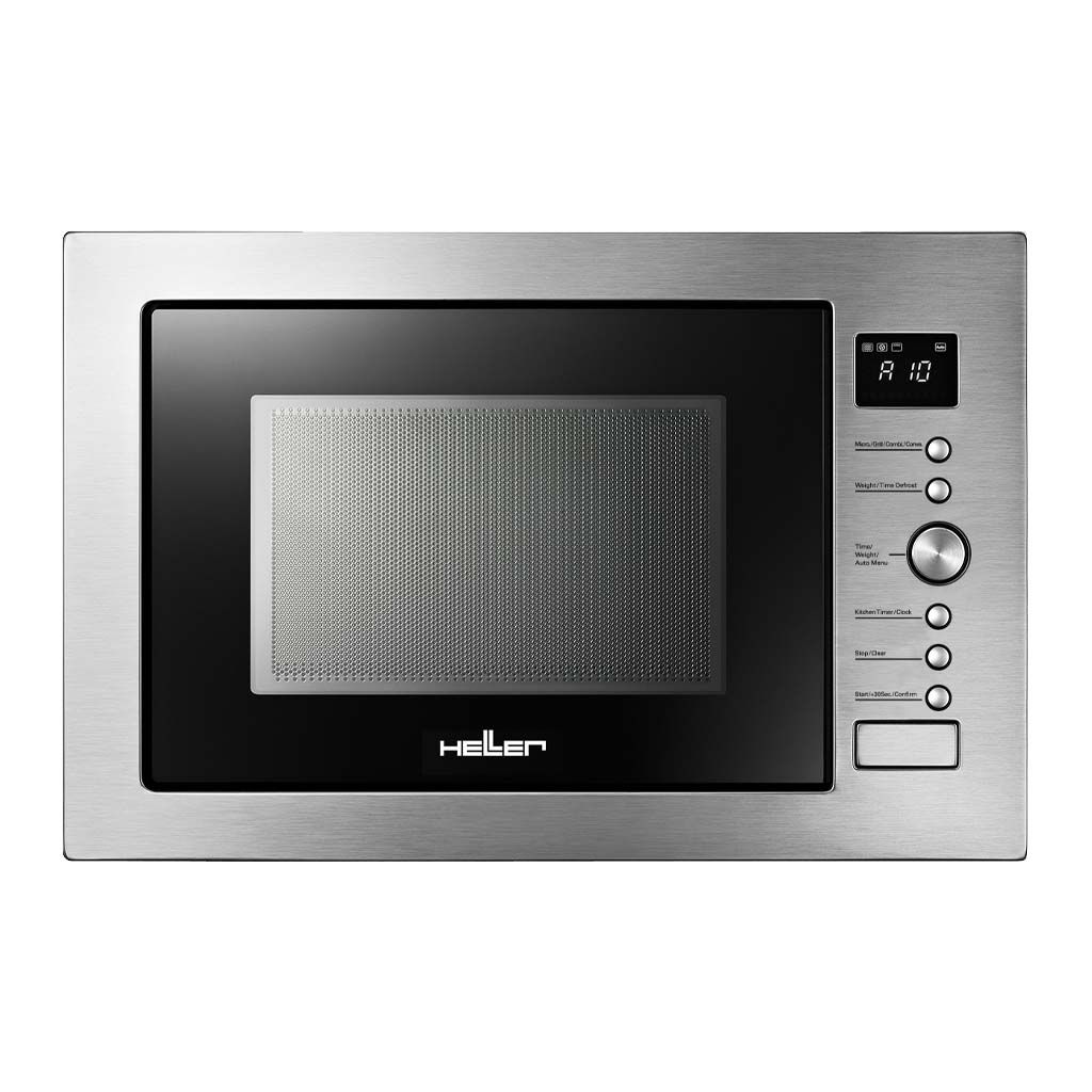 Heller 60cm 34L 1000W Built-In Microwave with Grill - HMBN-34GC-SL0