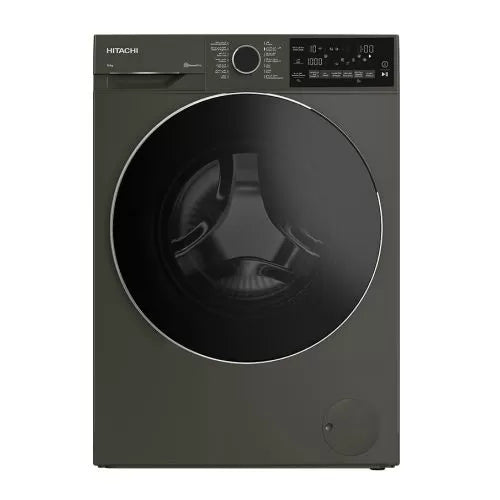 Hitachi 10 KG Front Loading Inverter Washing Machine with Steam Gray - BD-100XFVEM