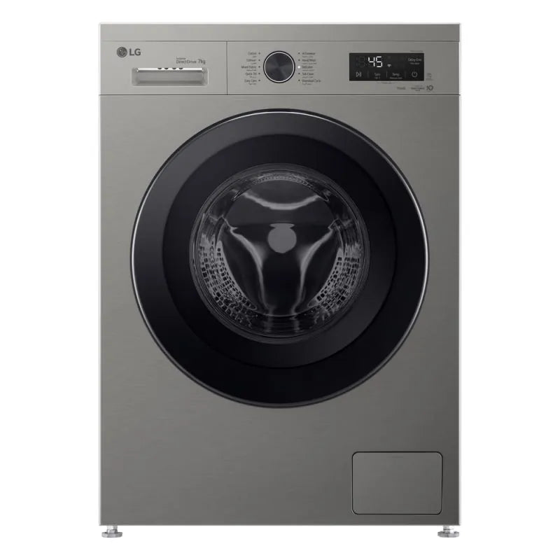 LG 7 kg Front Load Washing Machine 1400RPM, ThinQ (Wi-Fi) Platinum Silver F4Y2QYG6P