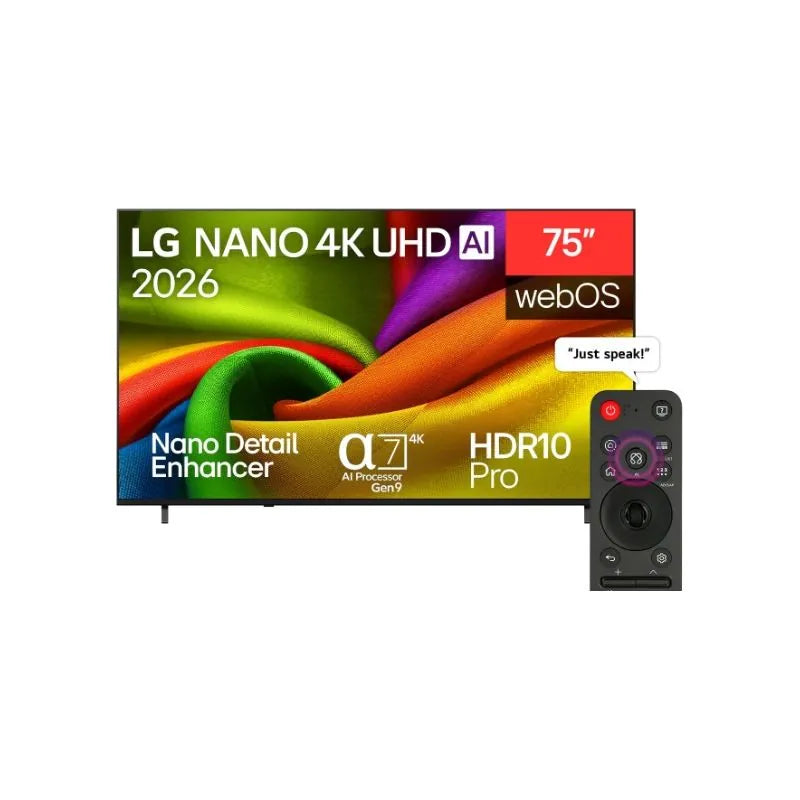 LG 75 Inch Nano AI NU85 4K Smart TV Magic remote 75NU850B6LA