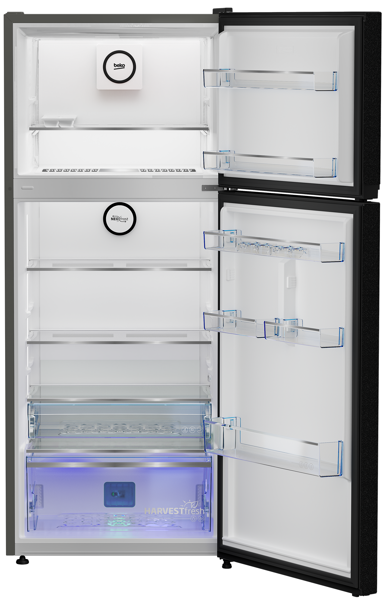 Beko 420 L Top Freezer Inverter Refrigerator - RDNE420K02DXITEGB