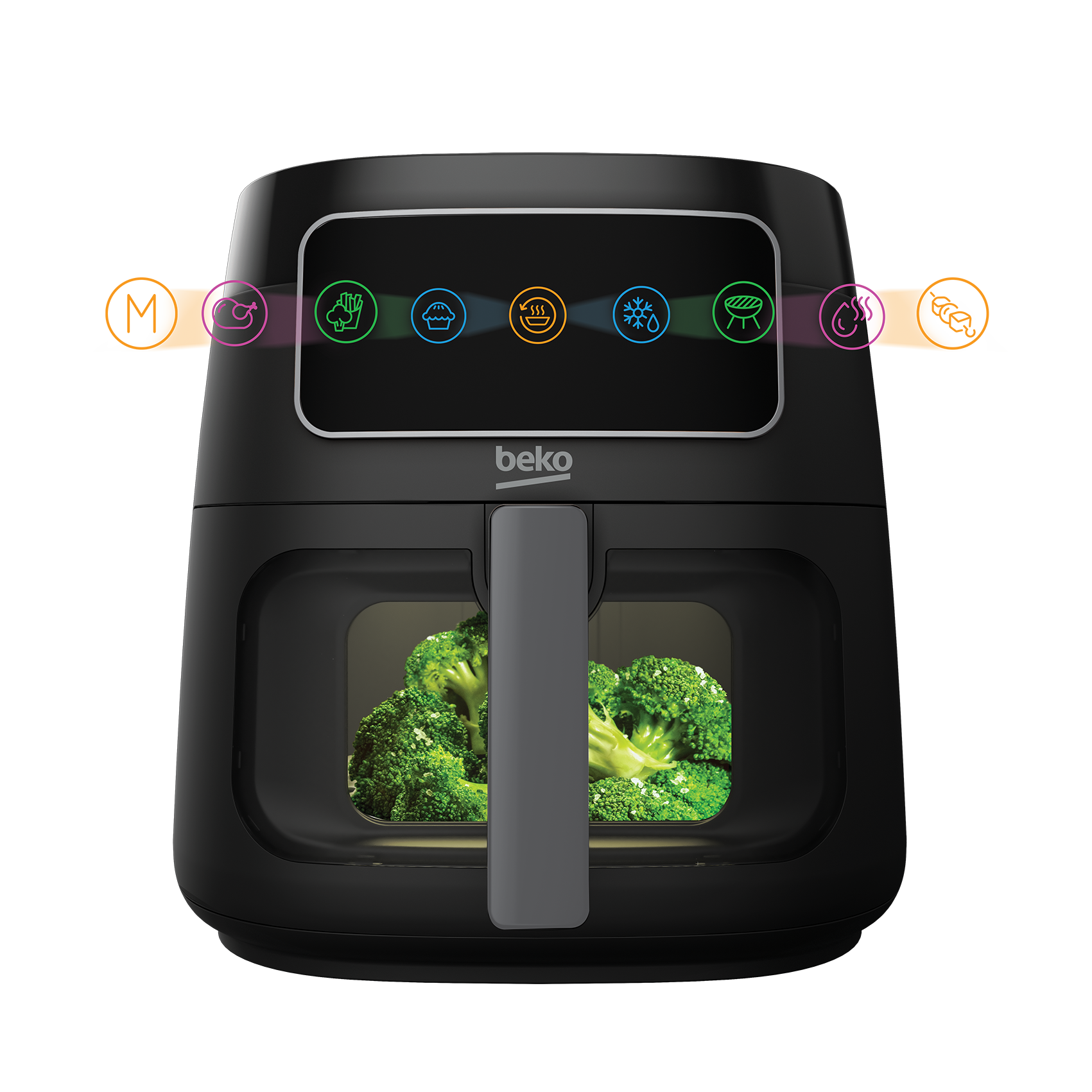 Beko Digital Air Fryer, 7.6 Liters, 1750 Watt, Black - FRL 3374 B