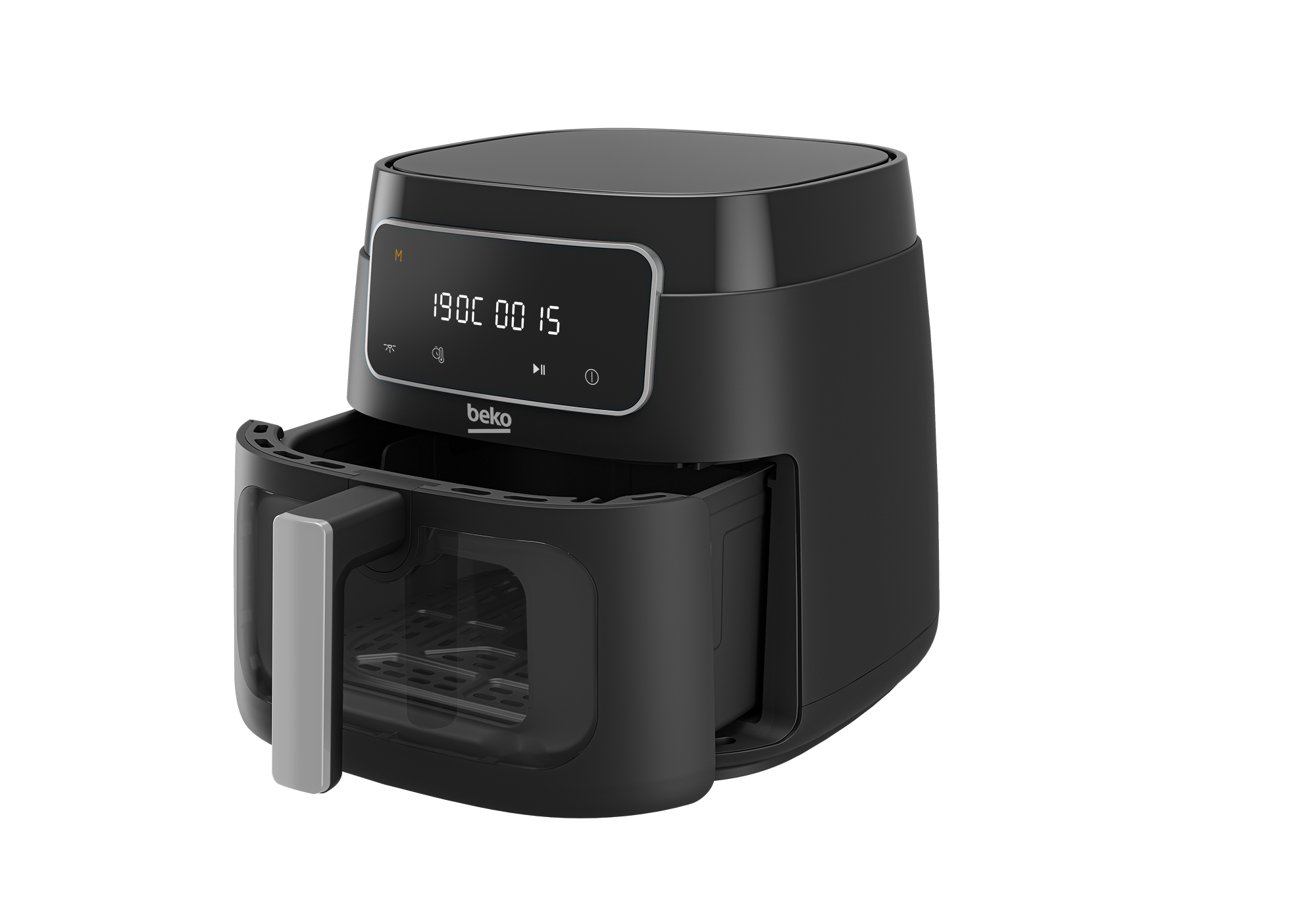 Beko Digital Air Fryer, 7.6 Liters, 1750 Watt, Black - FRL 3374 B