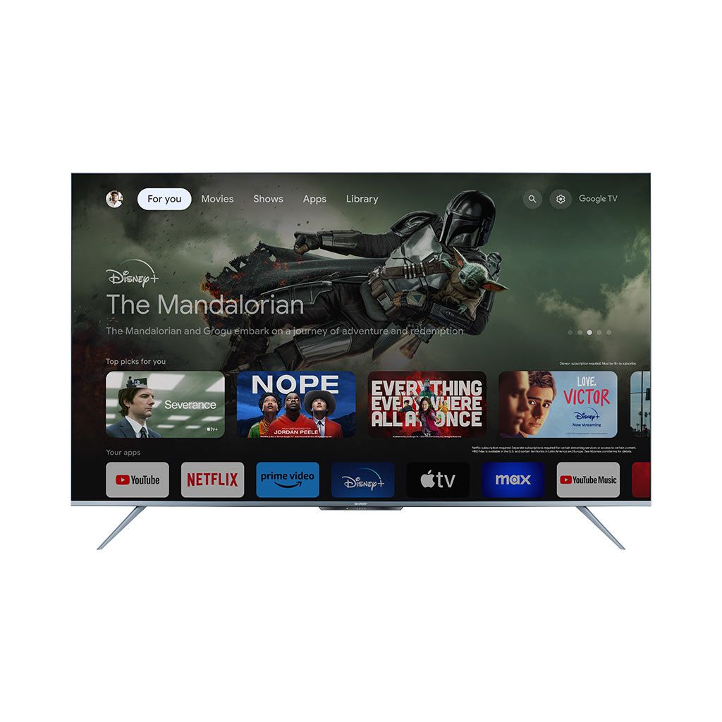 SHARP 4K Smart Frameless TV 55 Inch Built-In Receiver 4T-C55FL6EX