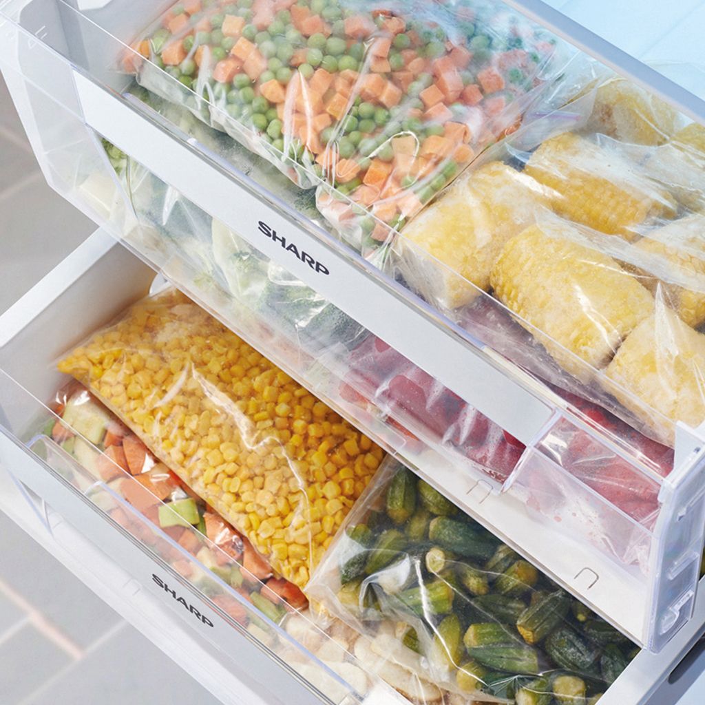 Sharp 7-Drawer 300 L Upright Digital Deep Freezer - FJ-EC27(WH)