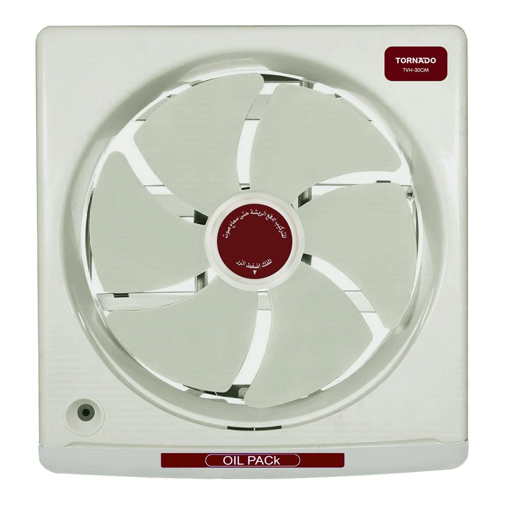 TORNADO Kitchen Ventilating Fan 30 cm Oil Drawer Creamy TVH-30CM