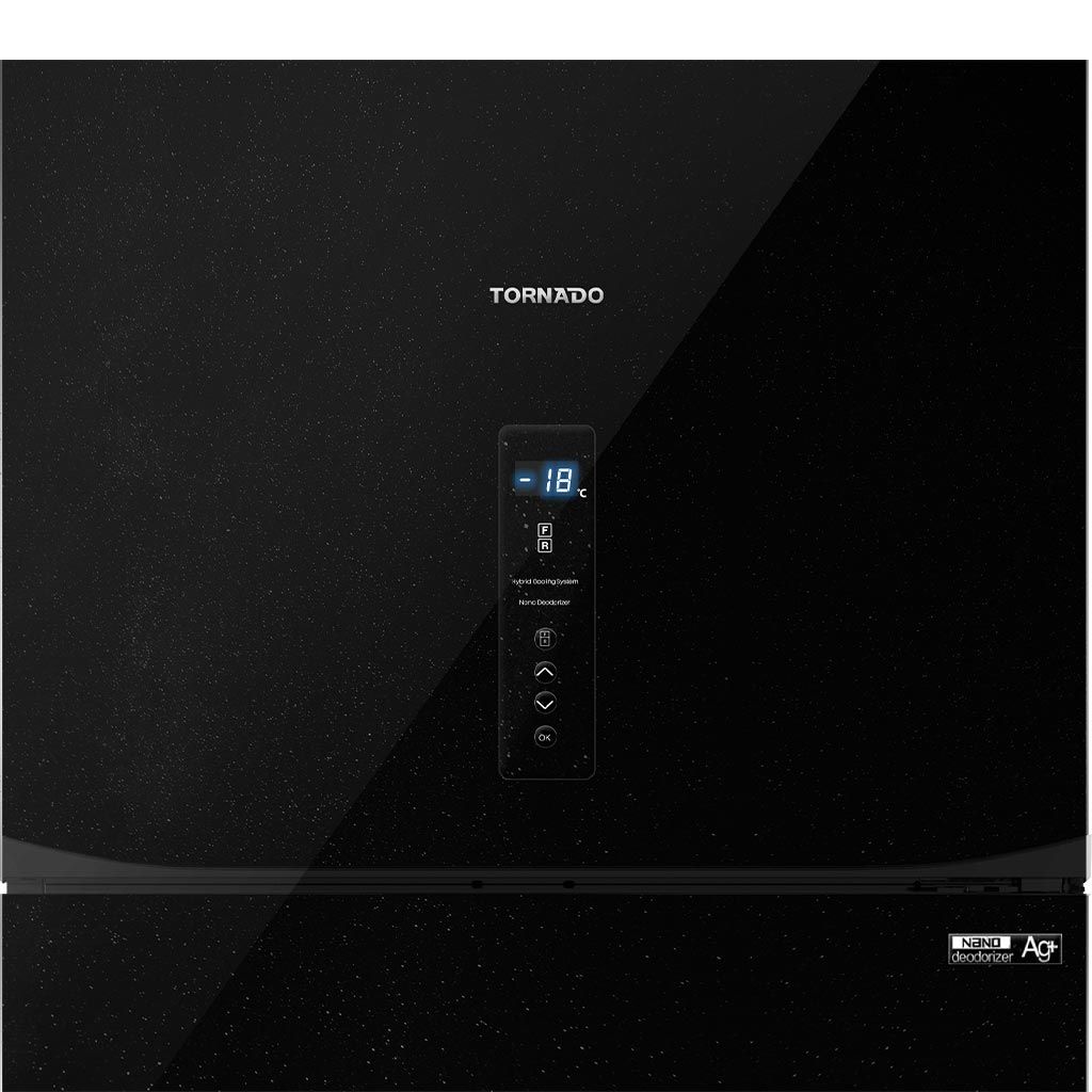 Tornado Top Freezer 450 L Refrigerator - RF-580AT-BK