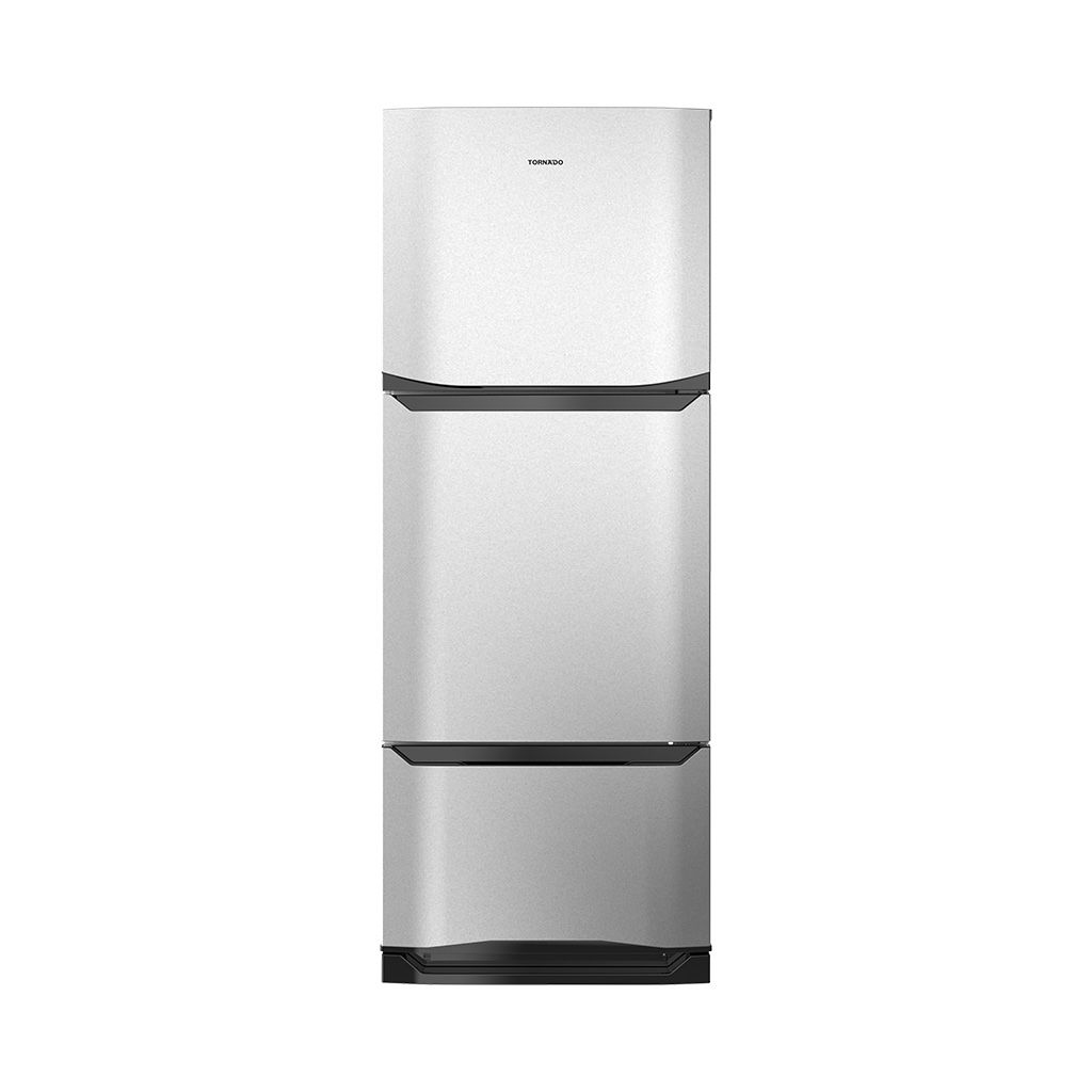 Tornado 3-Door 351 L Top and Bottom Freezer Refrigerator - RF-45FT-SL