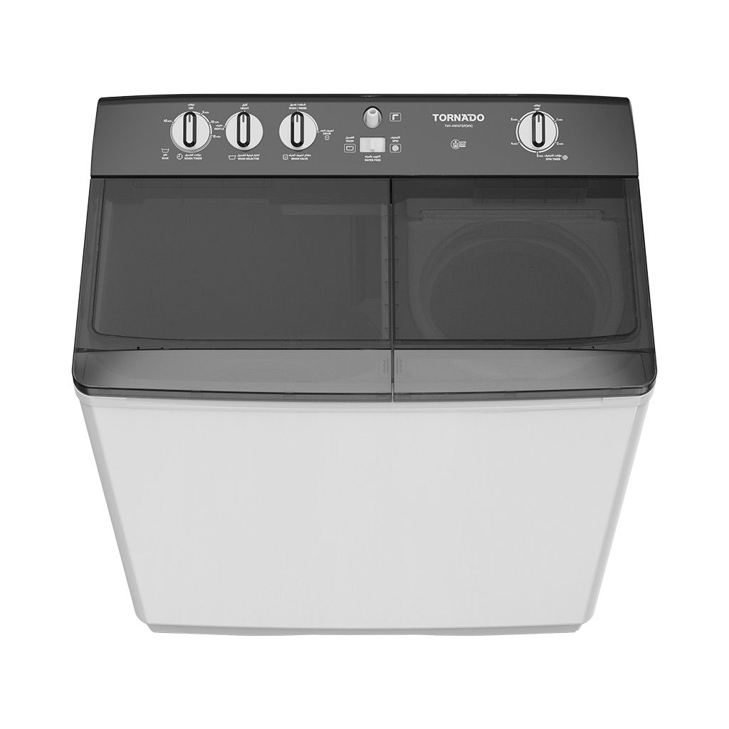 TORNADO Washing Machine Half Auto 7 Kg White x Black TVH-HM07T(WK)