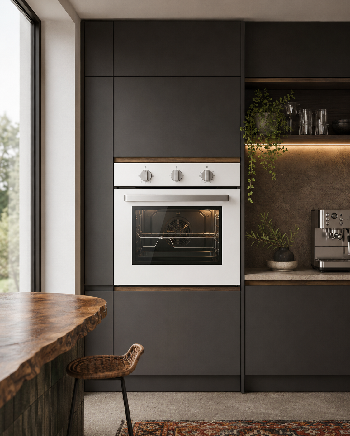 Bexel Built in Oven Model: ESV 60 M ; White Color ; 60 * 60 ; Gas Oven & Gas Grill ; Full Safety ; Glass control panel; Air Fryer ; Mechanical Timer 1 Piece