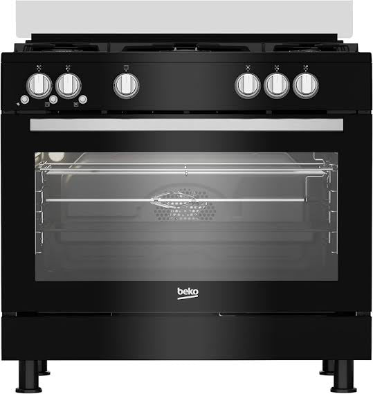 Beko Freestanding 90cm 5-Burner Cooker Gas Grill with Cooling Fan - GGR 15325 FX NBE