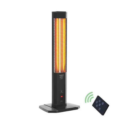 Kumtel Electric Heater 1800W with Remote Control, Black MHR-1800