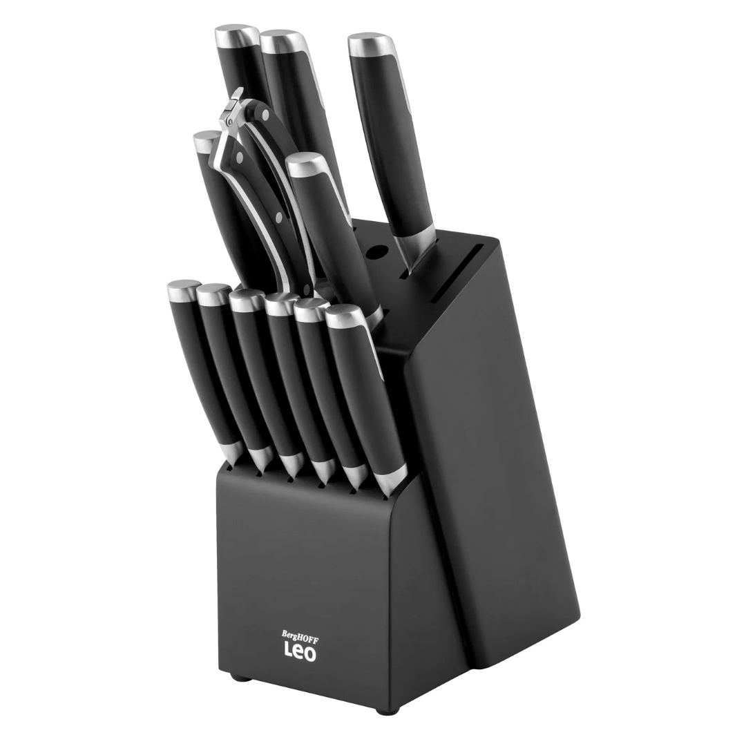 Barg HOFF13pc Knife Block set Graphite Made in  Belgium