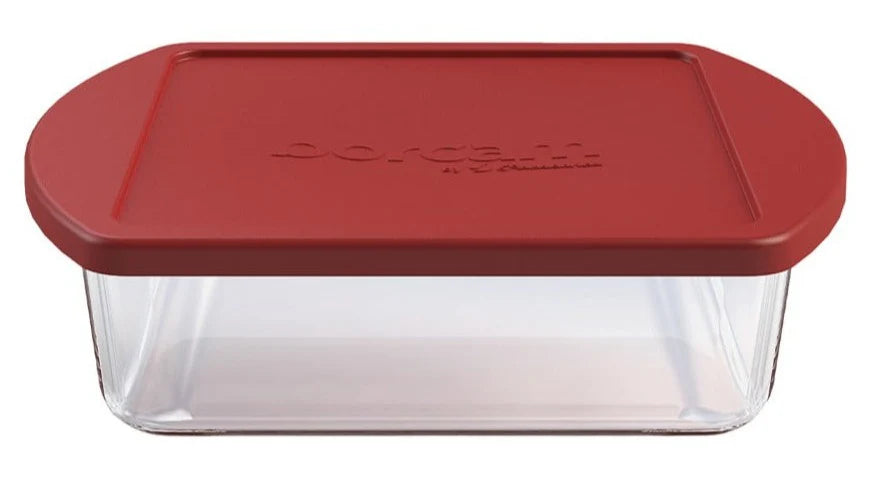 Borcam Bake & Keep Square Oven Dish with Lid - 21x16cm