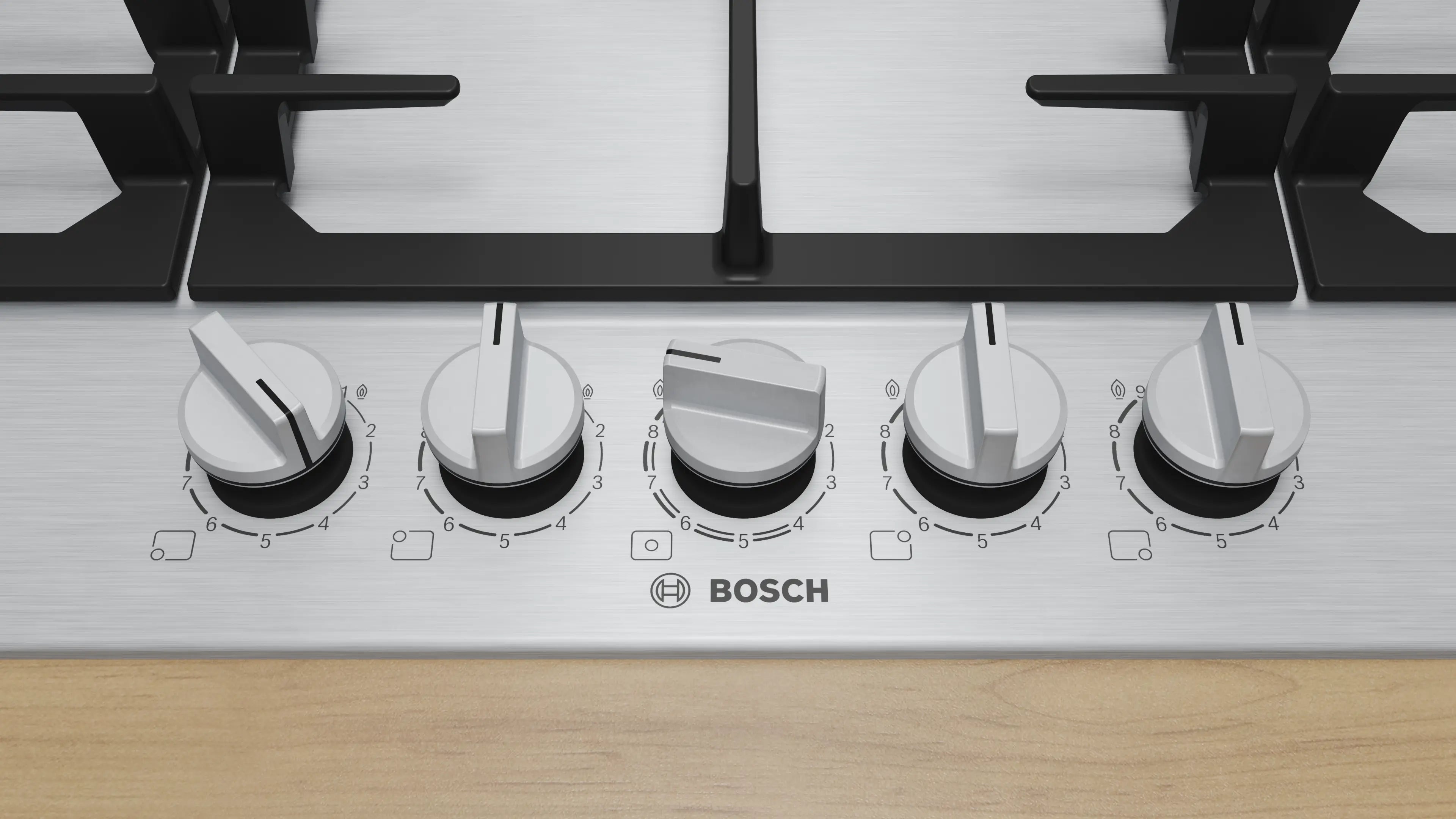Bosch Series 6 | 90cm 5-Burner Built-In Gas Hob - PCR9A5B90