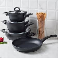 153.03.08.2360 - Karaca Bio Diamond 7-Piece Black Cookware Set, Powerful