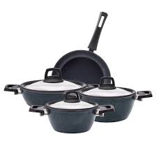 153.03.08.3285 - Karaca Bio Diamond Black 7-Piece Elite Cookware Set
