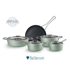 153.03.08.2881 - Karaca Bio Diamond Green 9-Piece Cookware Set BIODIAMOND MASTERMAID