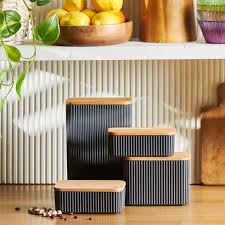 153.09.01.0576 - MASSIMO ANTHRACITE Carga 4-Piece Storage Set, Gray