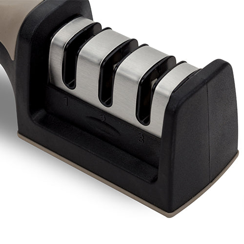 NAVA Triple-blade manual sharpener for stainless steel knives "Misty" 21.5cm Made in Greece
