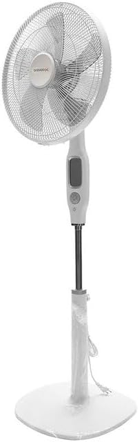 Daewoo Stand Fan with Remote Control, 16 inch, White - DF4012SR