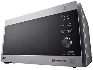 ميكرويف ال جي نيو شيف بشواية، سعة 42 لتر، 1200 وات، فضي - MH8265CIS