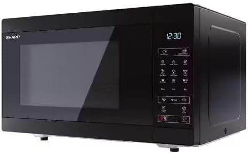 ميكروويف شارب شواية 25 لتر 900 وات 6 قوائم أسود R-250MGR-BK2