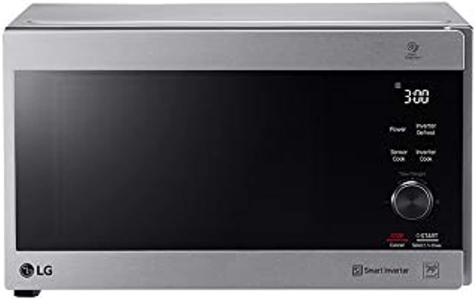 ميكرويف ال جي نيو شيف بشواية، سعة 42 لتر، 1200 وات، فضي - MH8265CIS