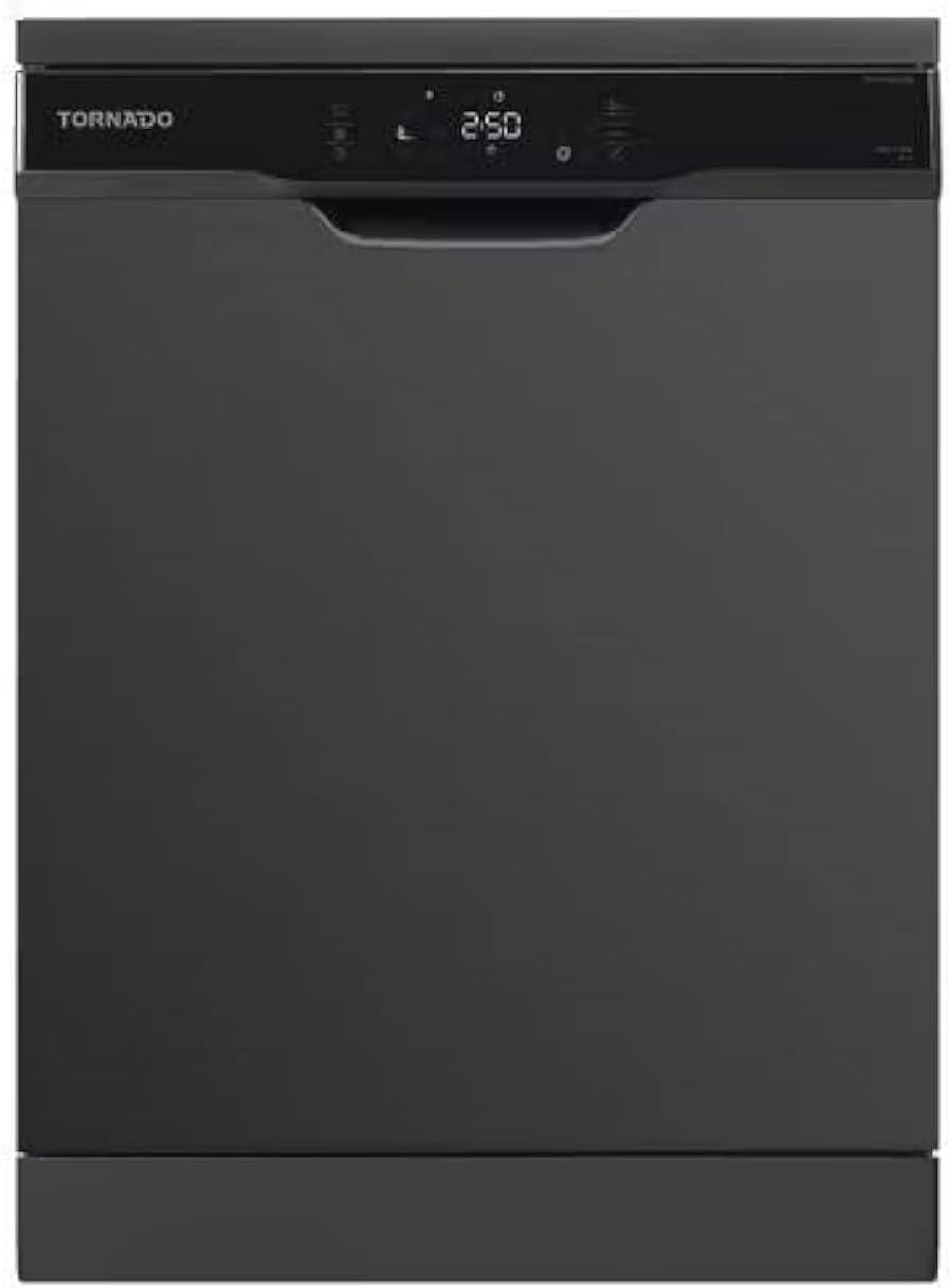Tornado 12-Person 8-Program 60cm Freestanding Dishwasher - TDV-FN128CBK