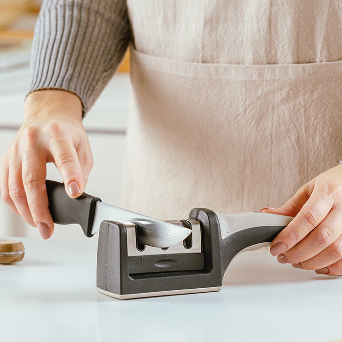 NAVA Triple-blade manual sharpener for stainless steel knives "Misty" 21.5cm Made in Greece