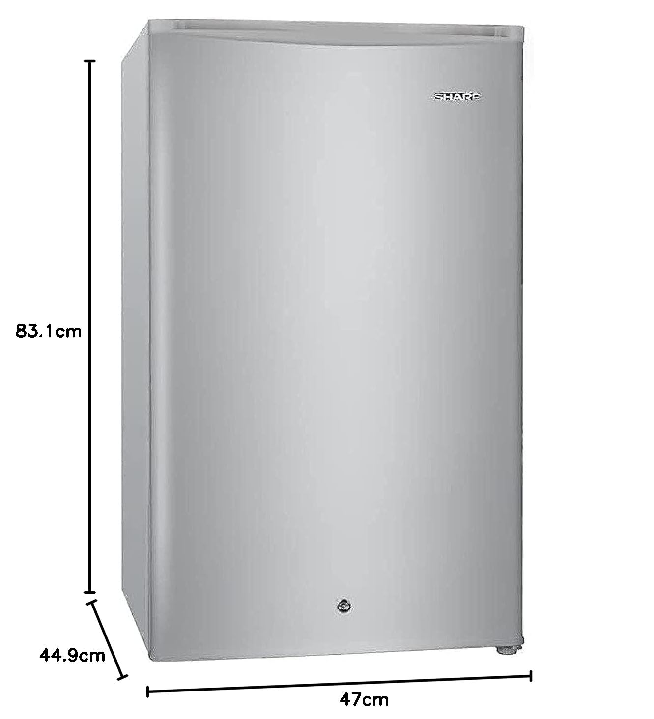 Sharp 140 L Mini Bar Refrigerator (Silent Edition) with Freezer - SJ-K140-SL2-R