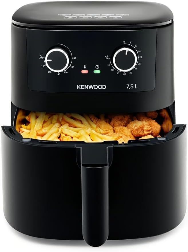 Kenwood 7.5L 1650W Analogue Air Fryer - HFP76.000BK