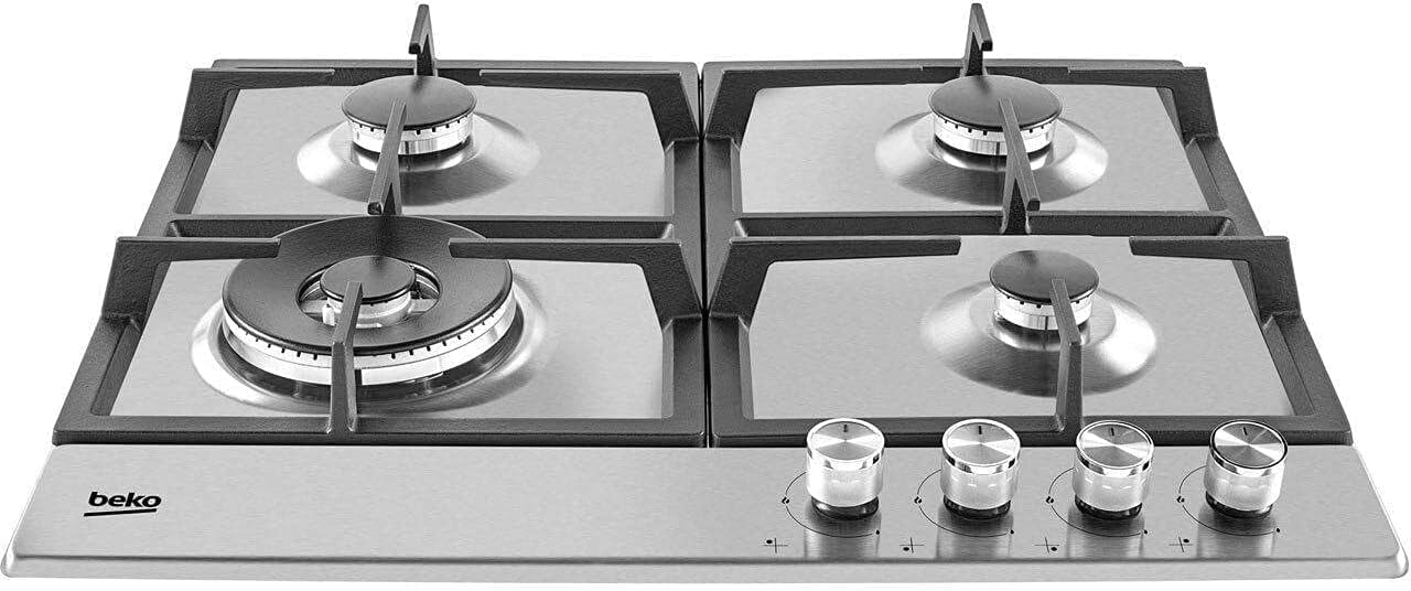 Beko Built-In 60cm 4-Burner Stainless Gas Hob  - HIAW64225SX