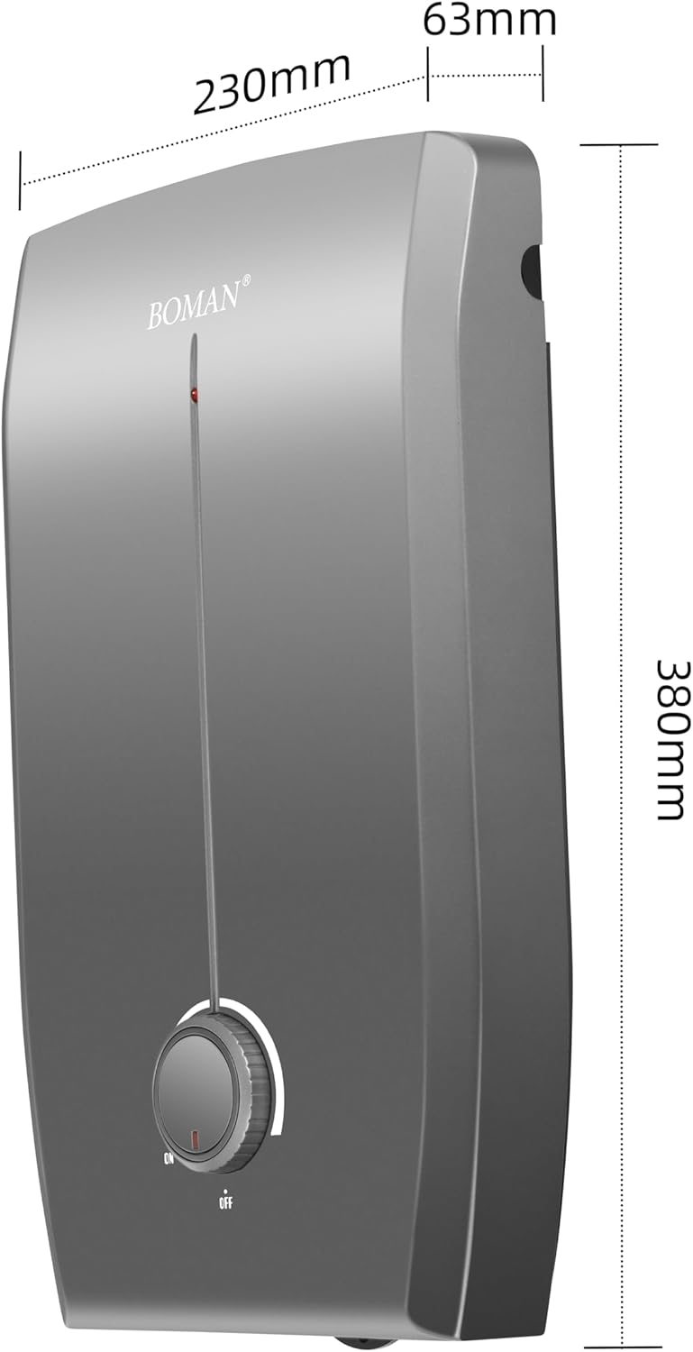 BOMAN GL7 Instant Electric Water Heater 11KW Prime Group Warranty-Grey