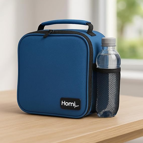 حقيبة حرارية هوم بلس سعة 5.5 لتر + شبكة - أزرق