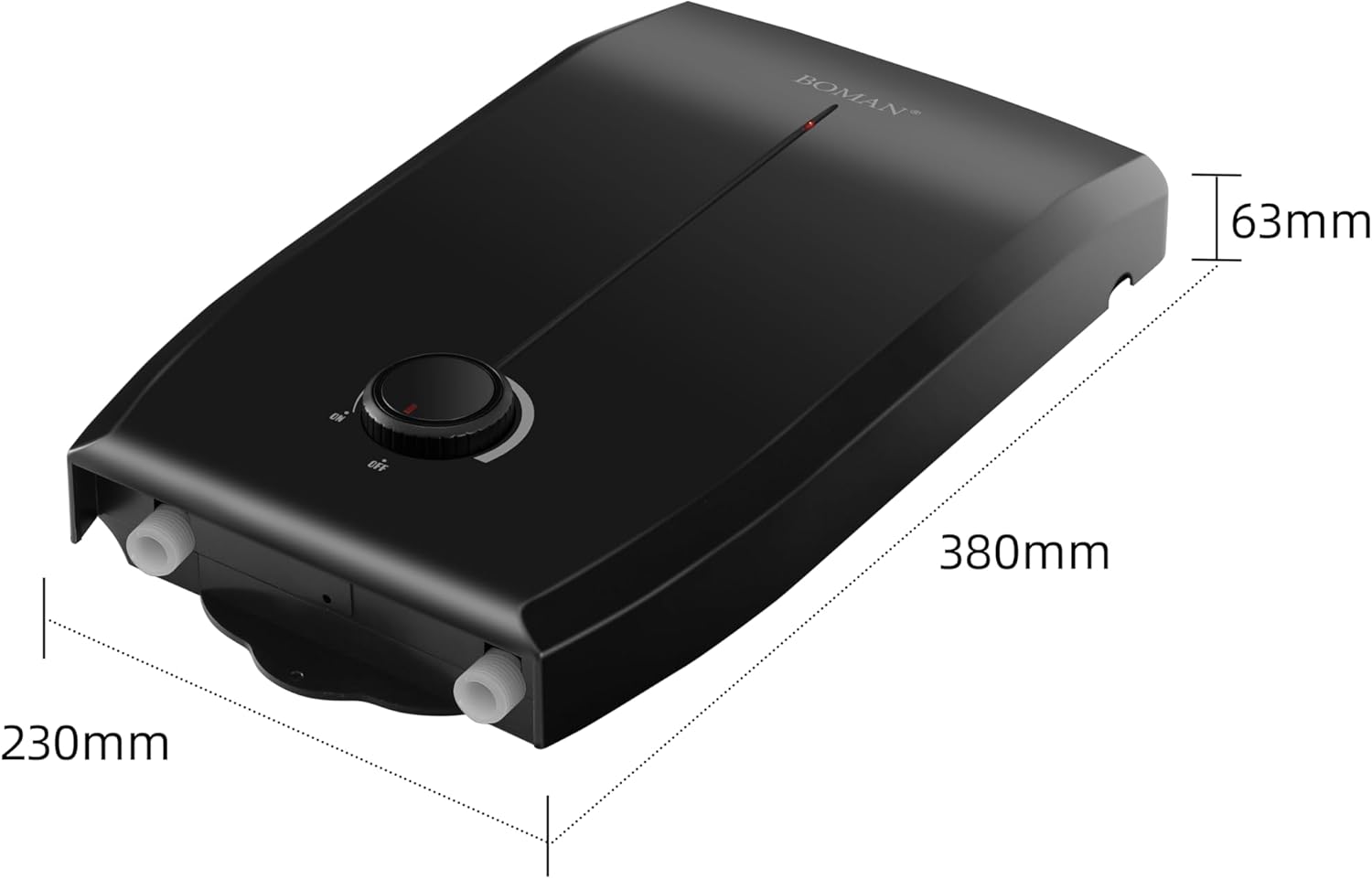 BOMAN GL7 Instant Electric Water Heater 11KW Prime Group Warranty-black