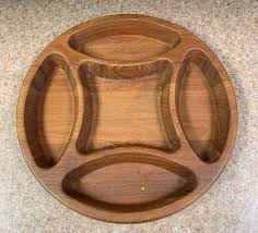 5-piece wooden serving dish, 30cm Made in Egypt