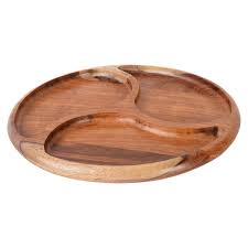 3-piece wooden serving dish, 30cm Made in Egypt