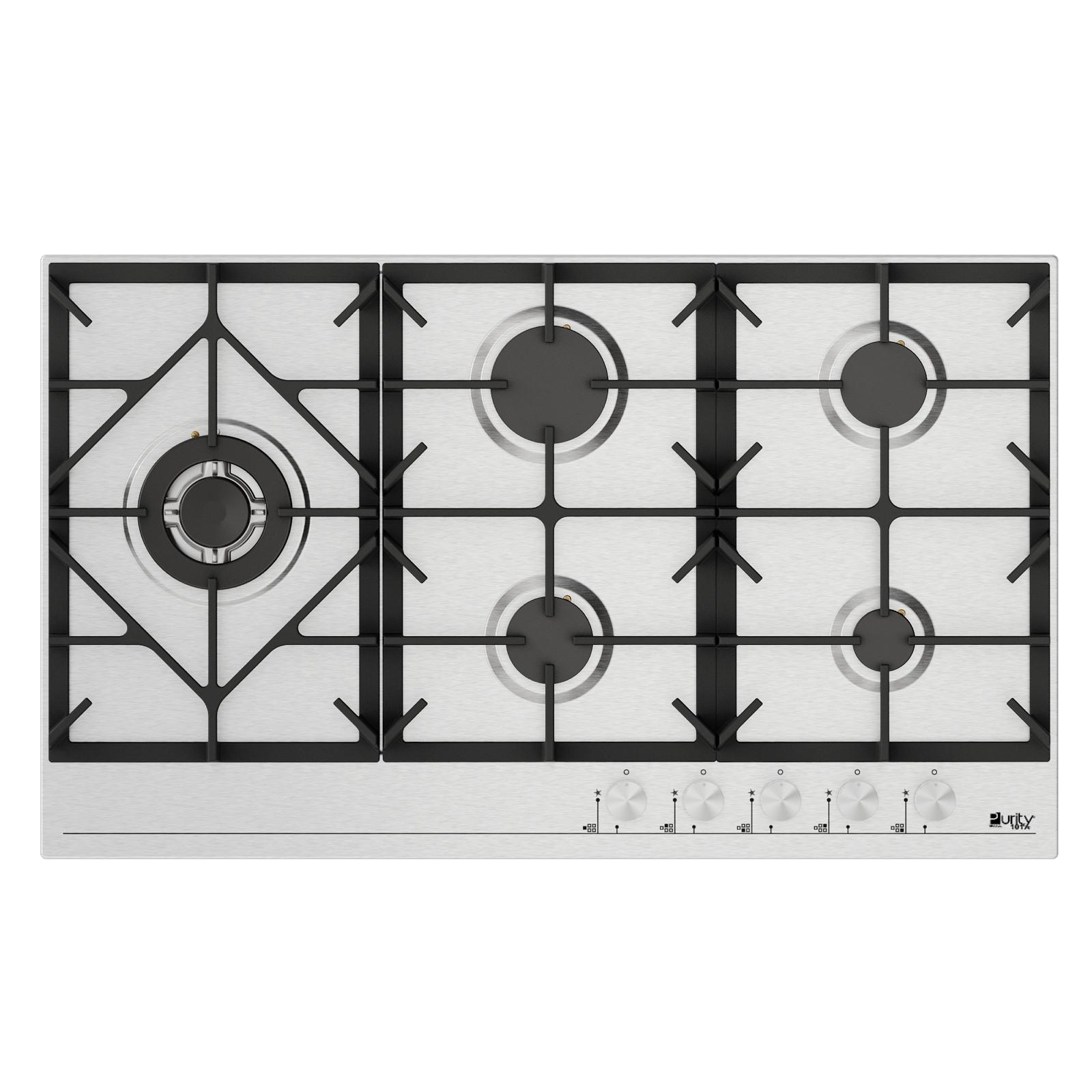 Purity  HPT907S – Gas Hob 5 Eyes Heavy Duty Grids