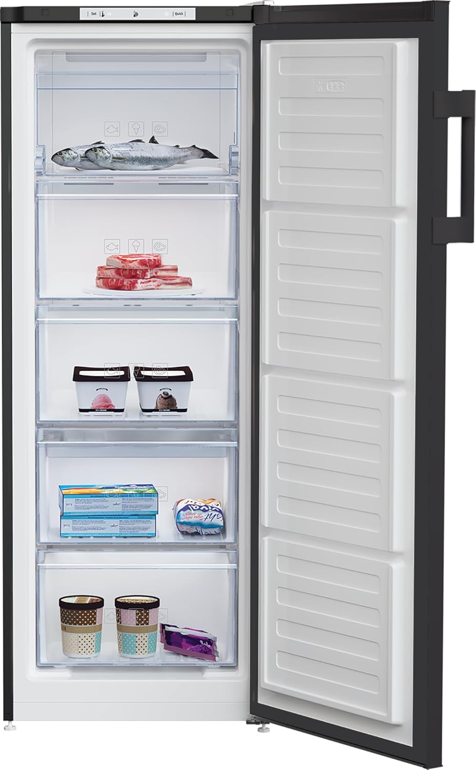 Beko 5-Drawer 168 L Upright Deep Freezer - RFNM200E20B