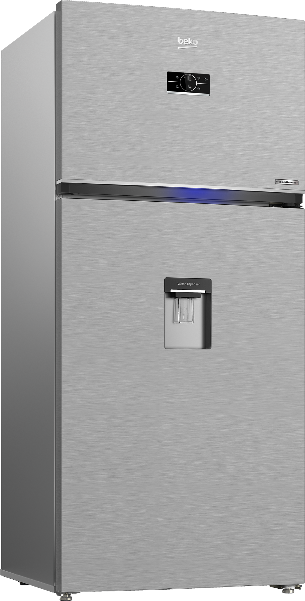 Beko Top Freezer 630 L Stainless Inverter Refrigerator with Water Dispenser - RDNE650E60XP