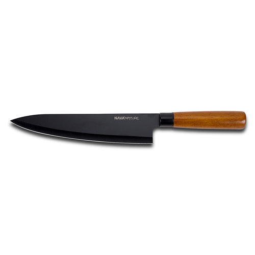 Nature Stainless steel Chef knife "Nature" with wooden handle and nonstick coating 31cm